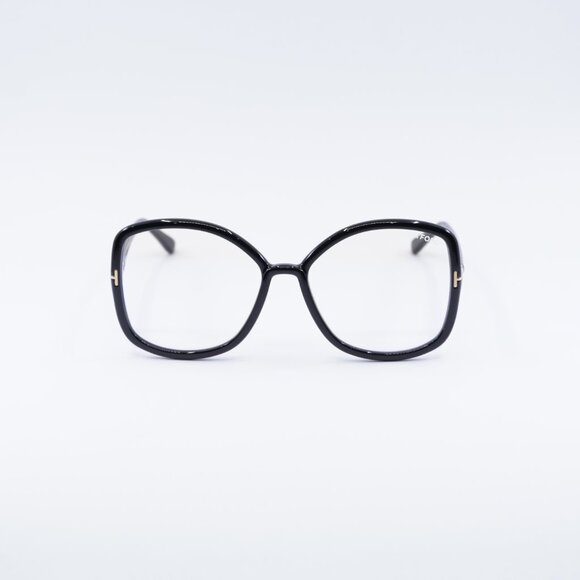 Tom Ford FT5845-B 001 Eyeglasses 56mm Shiny Black Frame, Blue Light Block main image 7